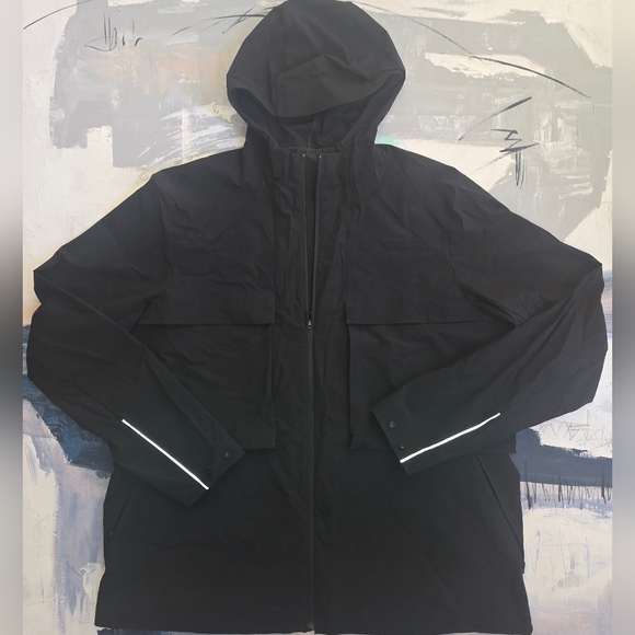 lululemon athletica Other - Lululemon Stretch Cargo Full Zip Jacket Black Sz XL Mens Hooded